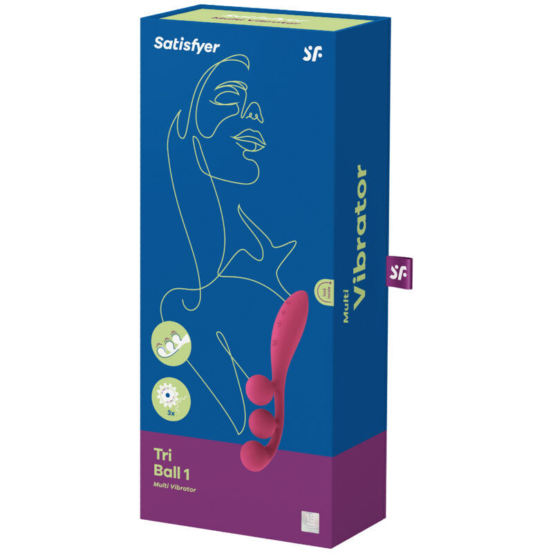 SATISFYER - ΠΟΛΥΔΟΝΗΤΗΣ TRI BALL 1 ΚΟΚΚΙΝΟΣ