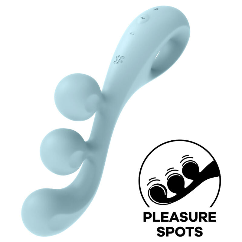 SATISFYER - ΠΟΛΥΔΟΝΗΤΗΣ TRI BALL 2 ΜΠΛΕ