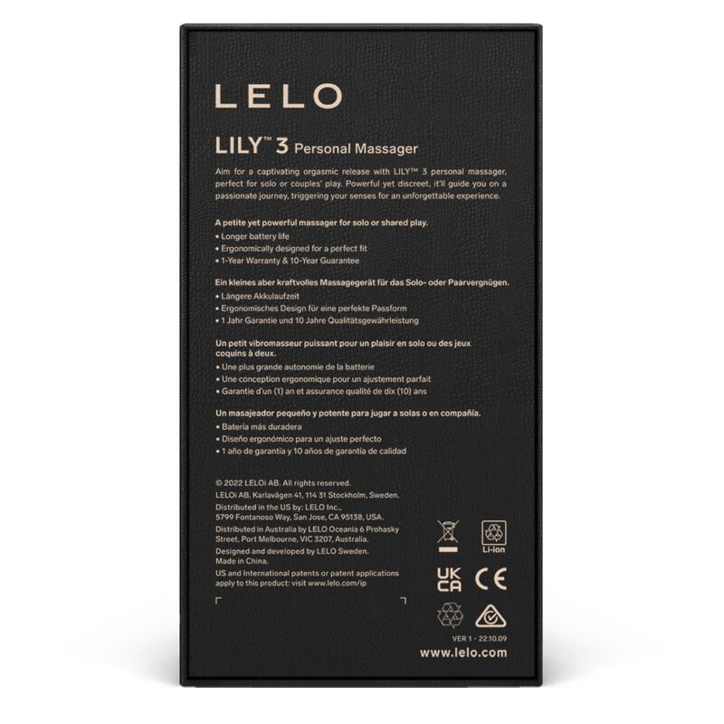 LELO - LILY 3 ΠΡΟΣΩΠΙΚΟ ΜΑΣΑΖ - ΓΑΛΑΖΙΟ ΠΡΑΣΙΝΟ
