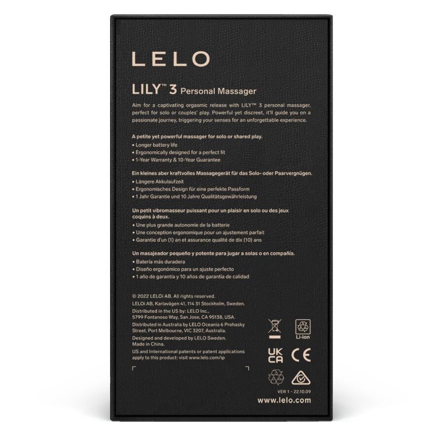 LELO - LILY 3 ΠΡΟΣΩΠΙΚΟ ΜΑΣΑΖ - ΛΙΛΑ