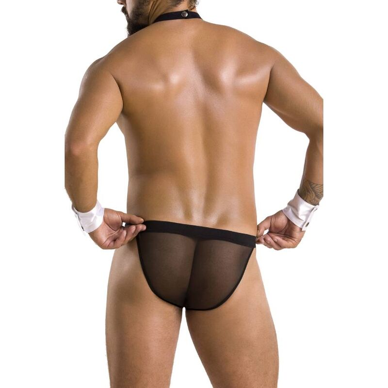 PASSION - 036 SLIP ALFROJO ΜΑΥΡΟ L/XL