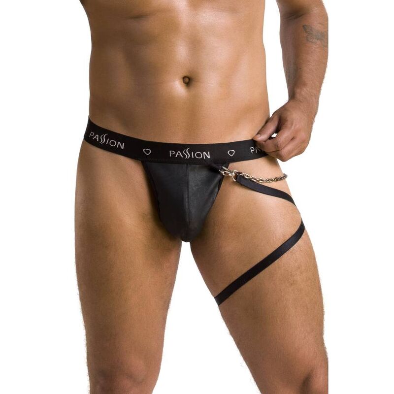 PASSION - 058 BILL THONG ΜΑΥΡΟ L/XL