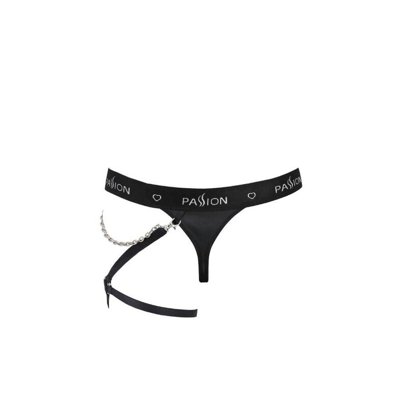 PASSION - 058 BILL THONG ΜΑΥΡΟ L/XL