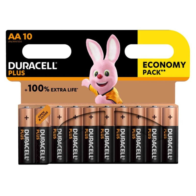 DURACELL - PLUS POWER 100 ΑΛΚΑΛΙΚΗ ΜΠΑΤΑΡΙΑ AA LR6 10 ΤΕΜΑΧΙΩΝ
