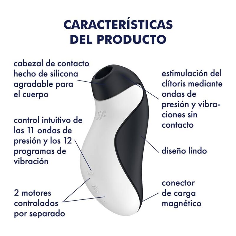 SATISFYER - ΔΙΕΓΕΡΤΗΣ ΠΑΛΜΩΝ ΑΕΡΑ ORCA + ΔΟΝΗΣΗ