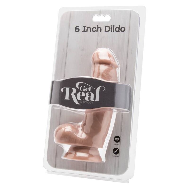 GET REAL - Ομοίωμα Πέους 12 ΕΚ. με Δέρμα από Μπάλες
