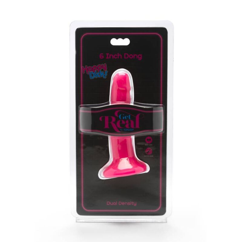 GET REAL - HAPPY DICKS DONG 12 CM ΡΟΖ