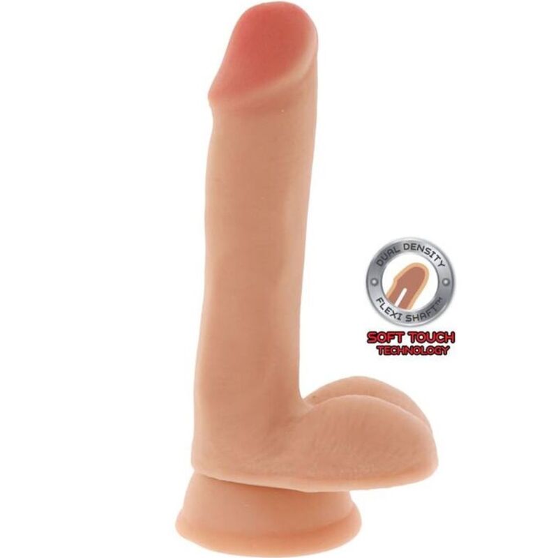 GET REAL - ΔΙΠΛΗΣ ΠΥΚΝΟΤΗΤΑΣ Ομοίωμα Πέους 17 CM με Μπάλες Δέρματος