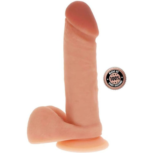 GET REAL - Ομοίωμα Σιλικόνης 20,5 cm με Μπάλες Δέρματος