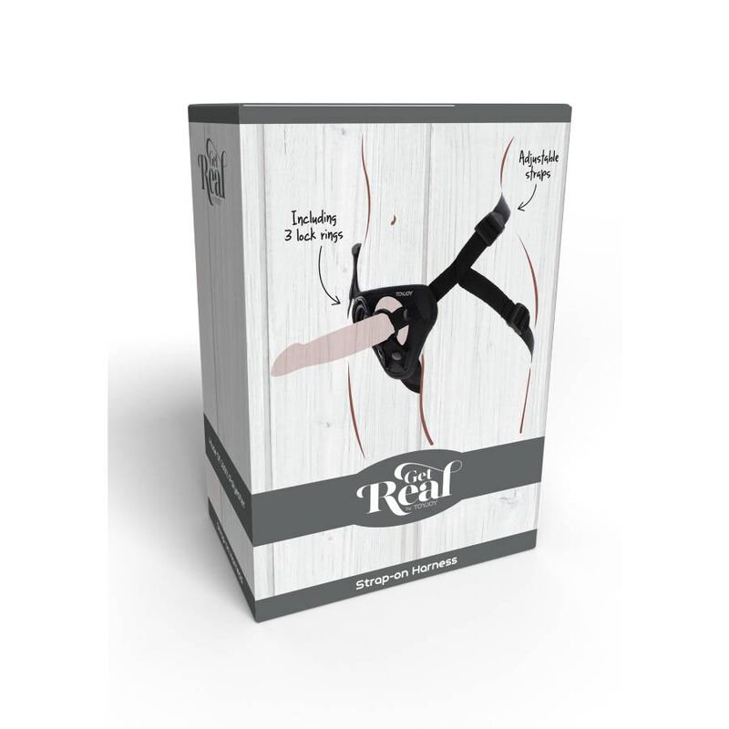 GET REAL - ΖΩΝΗ STRAP-ON ΜΑΥΡΗ