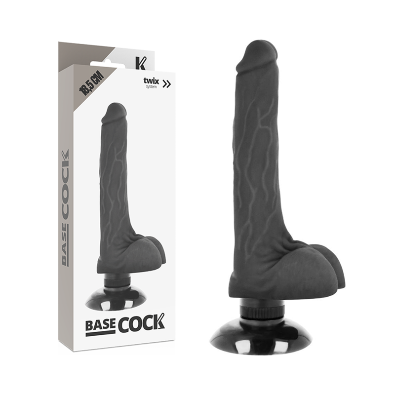 BASECOCK - ΡΕΑΛΙΣΤΙΚΟΣ ΔΟΝΗΤΗΣ 2-1 ΜΑΥΡΟΣ 18,5 CM -O- 4 CM