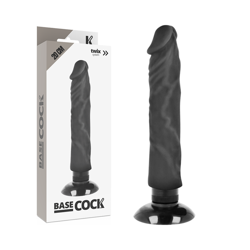 BASECOCK - ΡΕΑΛΙΣΤΙΚΟΣ ΔΟΝΗΤΗΣ 2-1 ΜΑΥΡΟΣ 20 CM -O- 4 CM