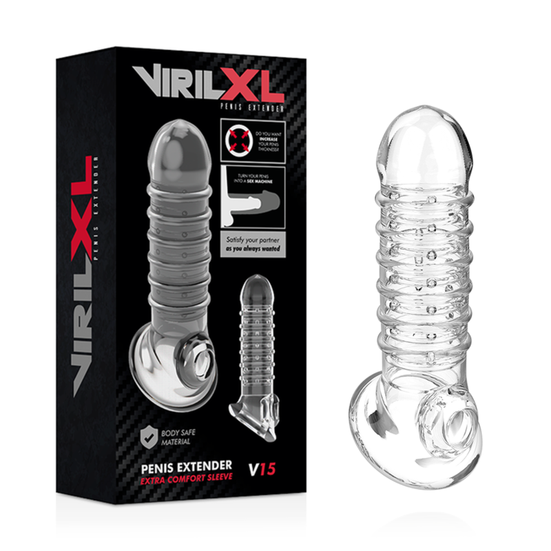 VIRILXL - ΕΠΙΜΗΚΥΝΣΗ ΠΕΟΥΣ ΚΑΙ ΘΗΚΗ V15 ΔΙΑΦΑΝΗ