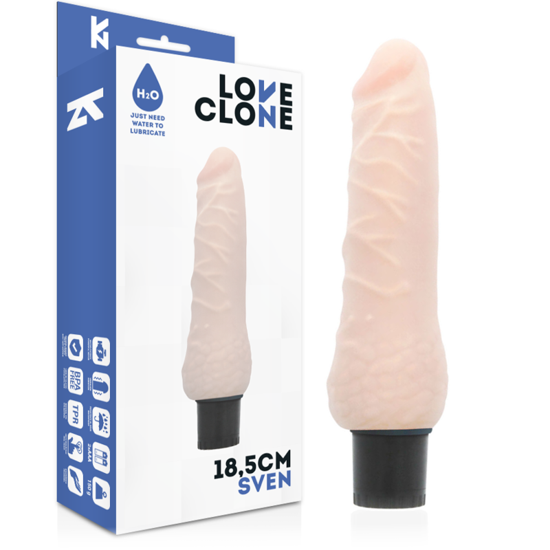 LOVECLONE - SVEN ΑΥΤΟΛΙΠΑΙΝΟΜΕΝΟΣ ΔΟΝΗΤΗΣ 18,5 CM -O- 3,3 CM