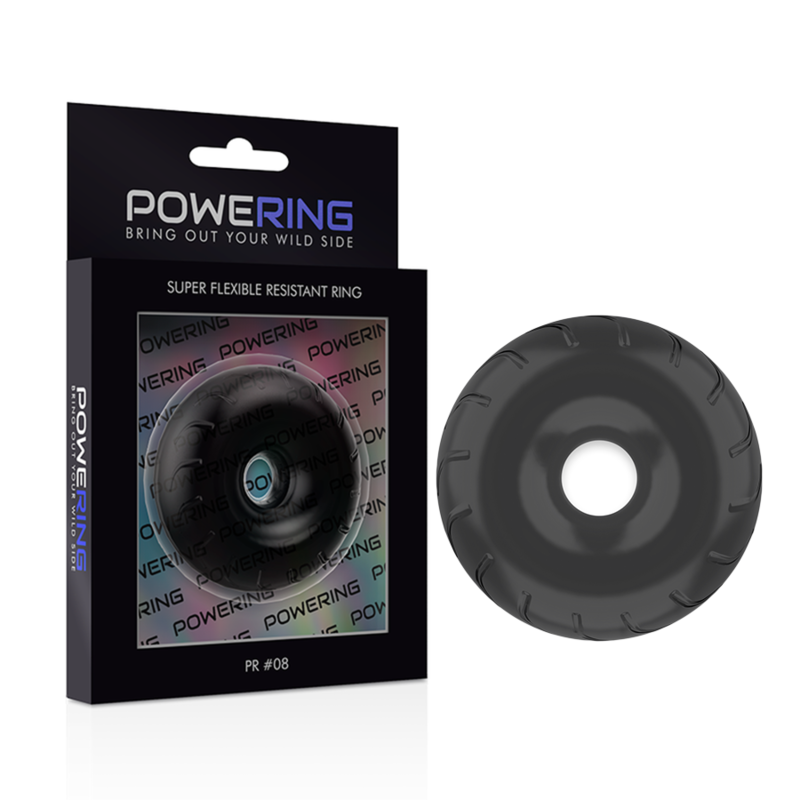 POWERING - ΥΠΕΡΕΥΚΑΛΥΠΤΟ ΚΑΙ ΑΝΘΕΚΤΙΚΟ ΔΑΧΤΥΛΙΔΙ ΠΕΟΥΣ 5CM PR08 ΜΑΥΡΟ