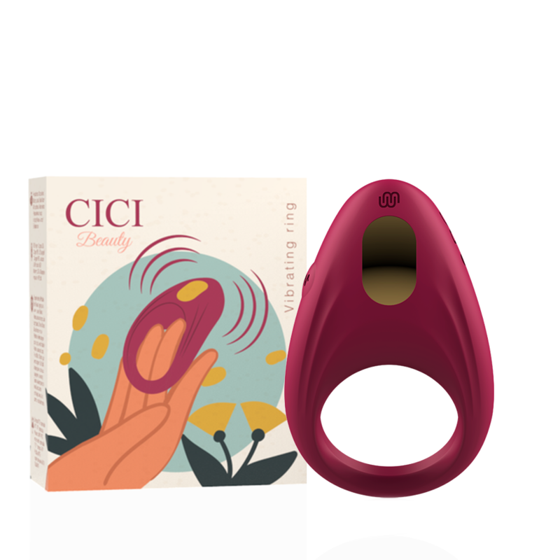 CICI BEAUTY - Δαχτυλίδι σιλικόνης υψηλής ποιότητας με δόνηση