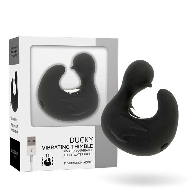BLACK&SILVER - ΕΠΑΝΑΦΟΡΤΙΖΟΜΕΝΗ ΣΙΛΙΚΟΝΗ DUCKYMANIA ΔΑΚΤΥΛΗΘΡΑ ΠΑΠΙΑΣ ΓΙΑ ΔΙΕΓΕΡΣΗ
