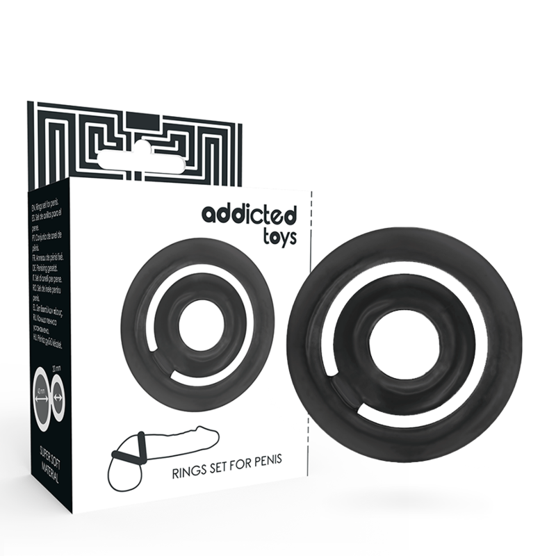 ADDICTED TOYS - POTENZ- C-RING ΠΕΟΥΣ ΜΑΥΡΟΣ