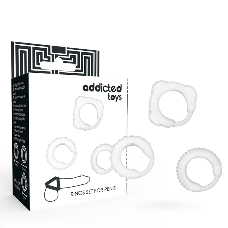ADDICTED TOYS - ΣΕΤ C-RING ΔΙΑΦΑΝΕΣ