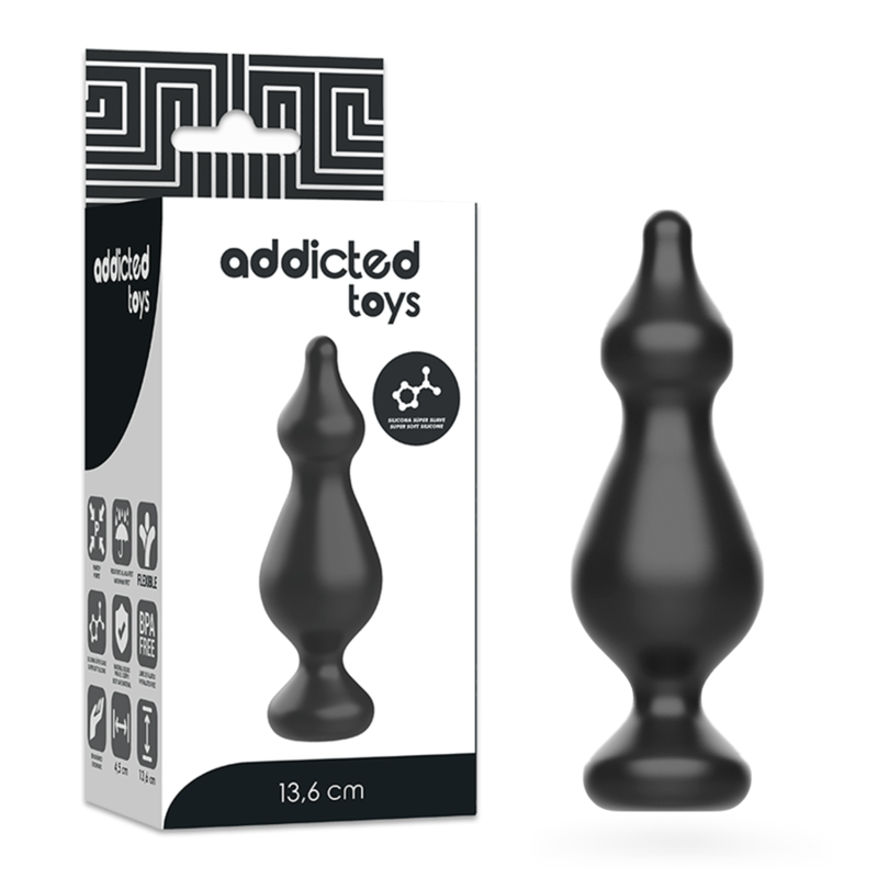ADDICTED TOYS - ΠΡΩΚΤΙΚΟ ΣΕΞΟΥΑΛΙΚΟ ΠΛΥΣΙΜΟ 13,6 CM ΜΑΥΡΟ