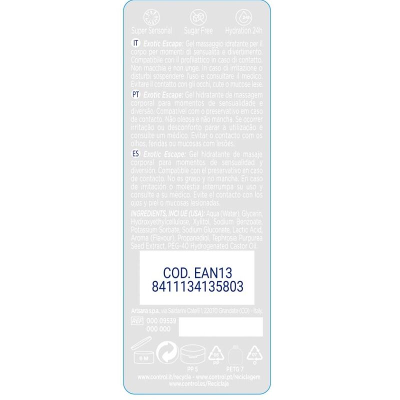 CONTROL - 2 EN 1 ΜΑΣΑΖ & ΑΠΟΛΑΥΣΗ ΕΞΩΤΙΚΟ 200 ML