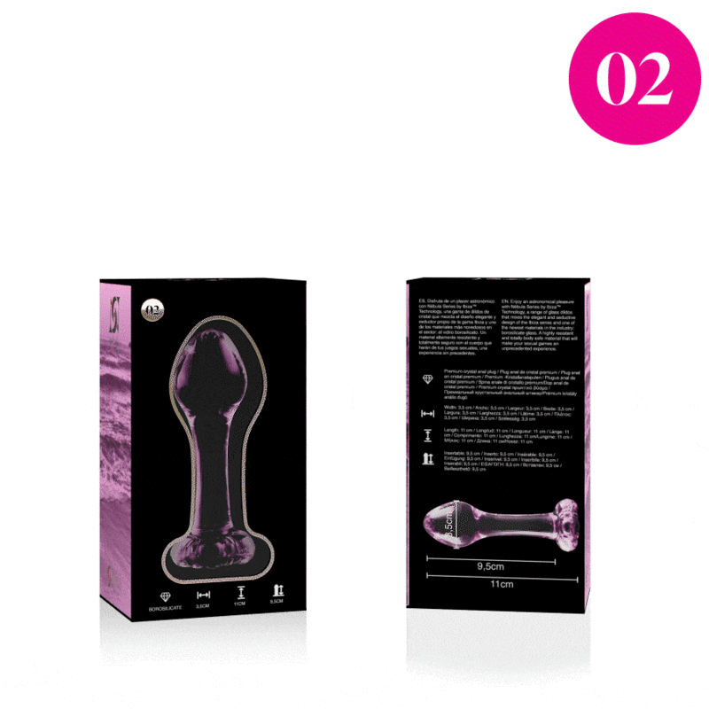 ΣΕΙΡΑ NEBULA ΑΠΟ IBIZA - ΜΟΝΤΕΛΟ 2 ΠΡΩΚΤΙΚΗ ΣΥΣΦΙΞΗ ΑΠΟ ΒΟΡΟΠΥΡΙΤΙΚΟ ΓΥΑΛΙ ΡΟΖ 11 CM -O- 3.5 CM