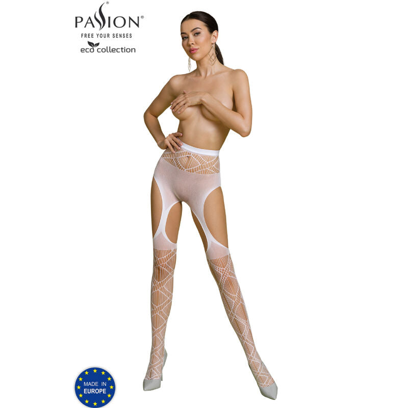 PASSION - ECO COLLECTION ΜΠΛΟΥΖΑ ΜΕ ΚΑΛΤΣΑ ECO S005 ΛΕΥΚΗ