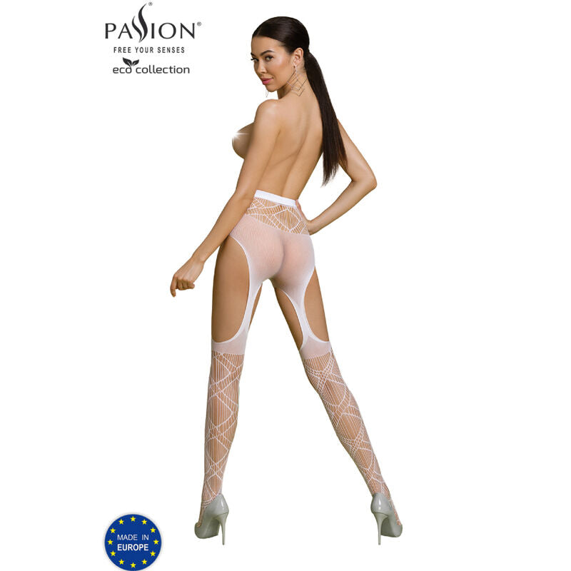 PASSION - ECO COLLECTION ΜΠΛΟΥΖΑ ΜΕ ΚΑΛΤΣΑ ECO S005 ΛΕΥΚΗ