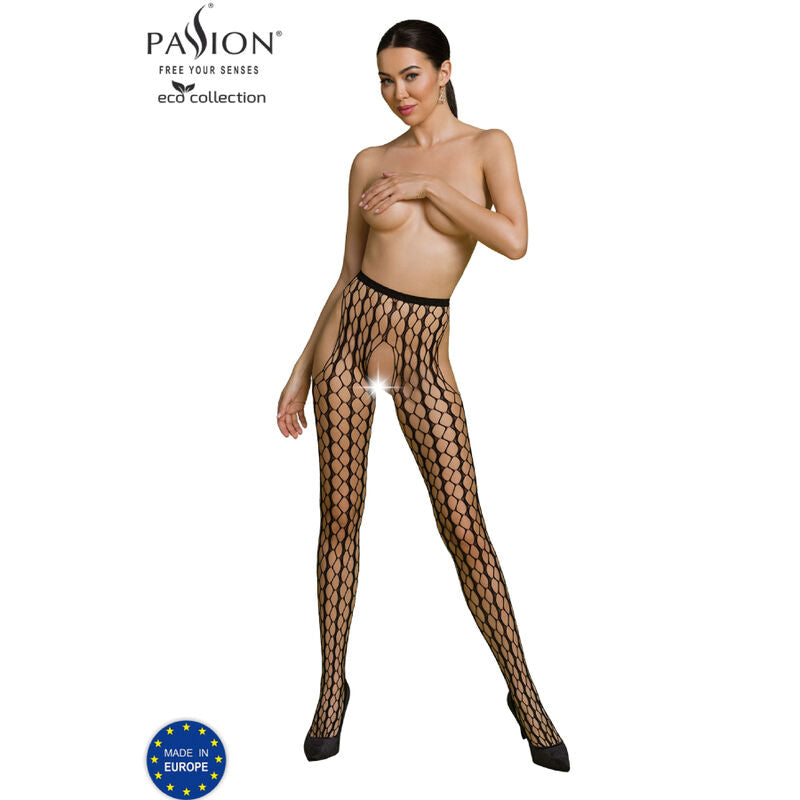 PASSION - ECO COLLECTION ΜΠΛΟΥΖΑ ΜΕ ΚΑΛΤΣΑ ECO S007 ΜΑΥΡΗ