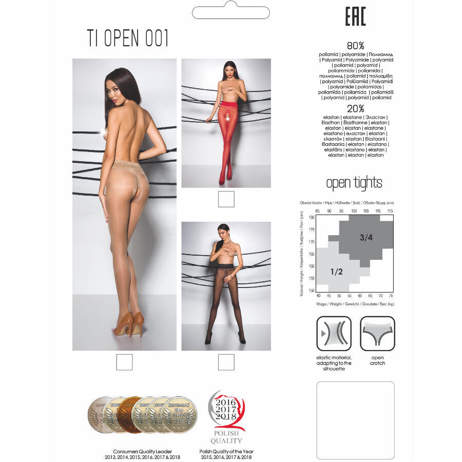 PASSION - TIOPEN 001 ΚΟΚΚΙΝΟ ΚΑΛΣΟΝ 1/2 20 DEN