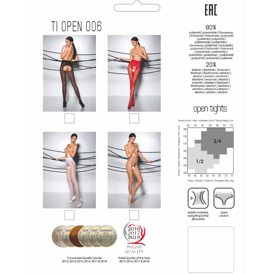 PASSION - TIOPEN 006 ΚΟΚΚΙΝΟ ΚΑΛΣΟΝ 3/4 30 DEN