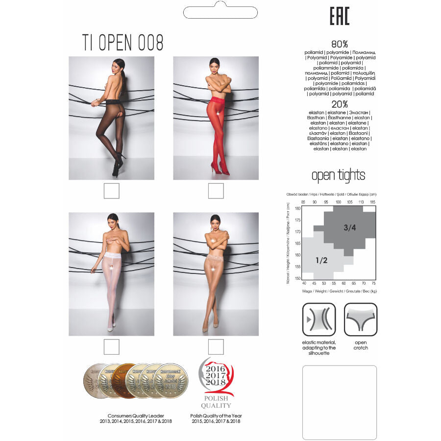 PASSION - TIOPEN 008 ΚΟΚΚΙΝΟ ΚΑΛΣΟΝ 1/2 30 DEN