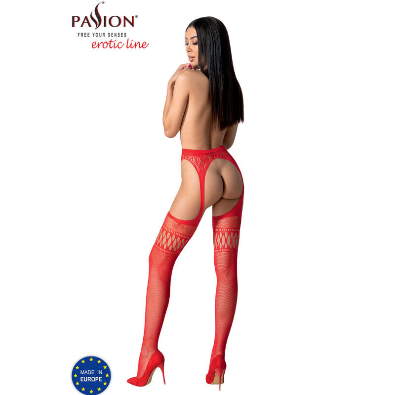 PASSION - S026 ΚΟΚΚΙΝΕΣ ΚΑΛΤΣΕΣ ΜΕ ΖΑΡΤΖΟΝΤΑ ΕΝΑ ΜΕΓΕΘΟΣ