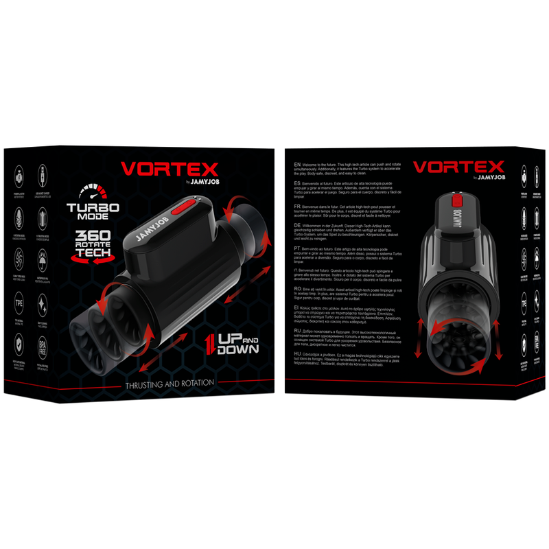 JAMYJOB - Αυνανιστήρας με τεχνολογία VORTEX THRUSTING και περιστροφή 360 μοιρών, λειτουργία TURBO