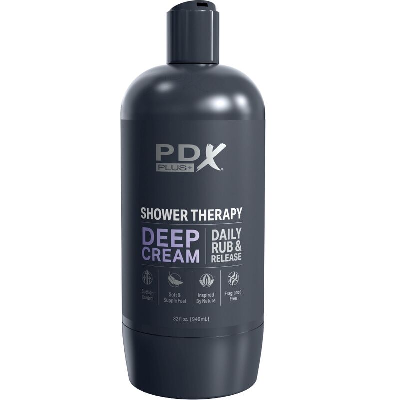 PDX PLUS - ΑΥΝΑΙΣΘΗΤΗΡΑΣ STROKER DISCREET DEEP CREAMS ΣΑΜΠΟΥΑΝ ΜΕ ΣΧΕΔΙΑΣΜΟ ΜΠΟΥΚΑΛΙΟΥ