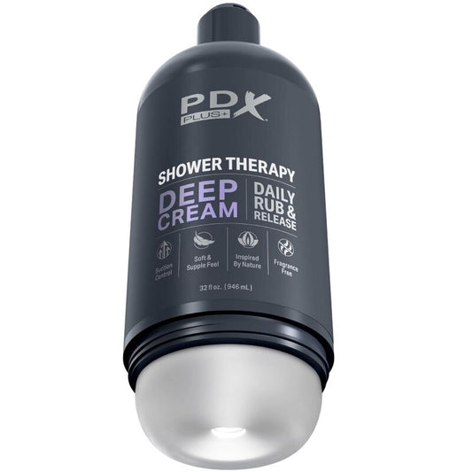 PDX PLUS - ΑΥΝΑΙΣΘΗΤΗΡΑΣ STROKER DISCREET DEEP CREAMS ΣΑΜΠΟΥΑΝ ΜΕ ΣΧΕΔΙΑΣΜΟ ΜΠΟΥΚΑΛΙΟΥ