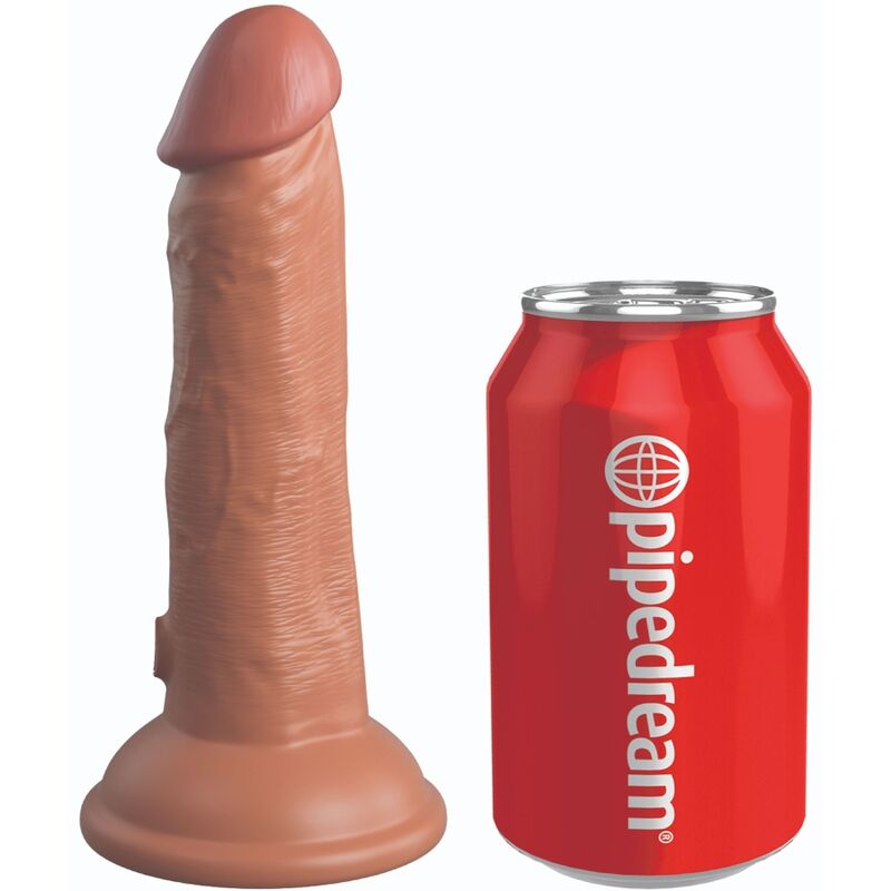 KING COCK - ELITE REALISTIC SILICONE DILDO 15,2 CM CARAMEL