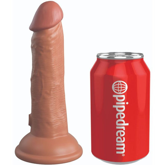KING COCK - ELITE REALISTIC SILICONE DILDO 15,2 CM CARAMEL