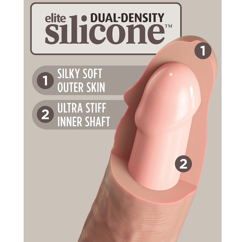 KING COCK - ELITE REALISTIC SILICONE DILDO 20,3 CM