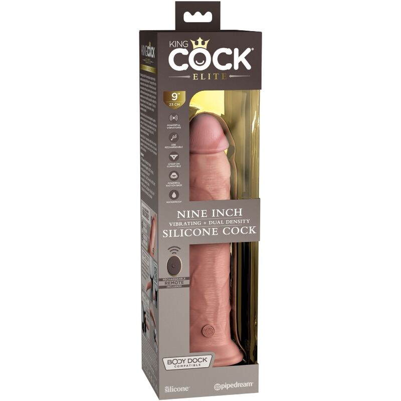 KING COCK - ELITE REALISTIC ΔΟΝΗΤΗΣ DILDO & ΤΗΛΕΧΕΙΡΙΣΤΗΡΙΟ ΣΙΛΙΚΟΝΗΣ 23 ΕΚ.
