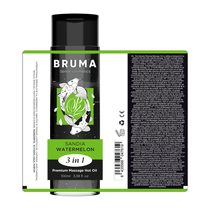 BRUMA - ΖΕΣΤΟ ΛΑΔΙ ΜΑΣΑΖ PREMIUM ΚΑΡΠΟΥΖΙ 3 ΣΕ 1 - 100 ML