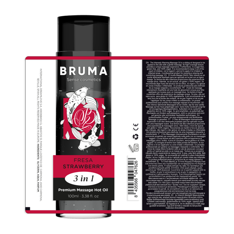 BRUMA - ΖΕΣΤΟ ΛΑΔΙ ΜΑΣΑΖ PREMIUM ΦΡΑΟΥΛΑ 3 ΣΕ 1 - 100 ML