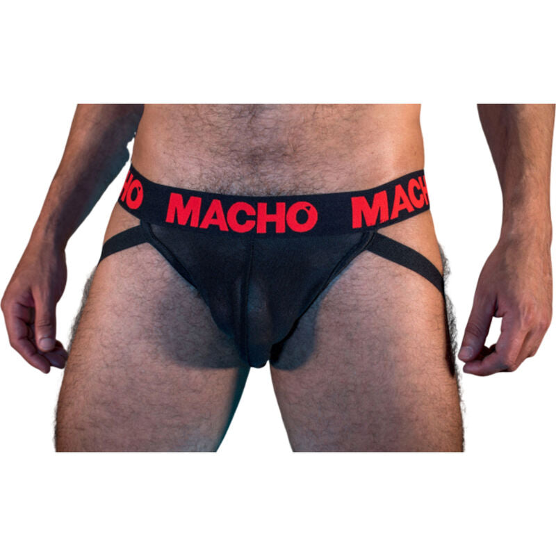 MACHO - MX26X2 JOCK ΜΑΥΡΟ/ΚΟΚΚΙΝΟ XL