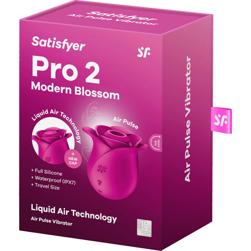 SATISFYER - ΔΟΝΗΤΗΣ AIR PULSE PRO 2 ΣΥΓΧΡΟΝΟΣ ΑΝΘΟΣ