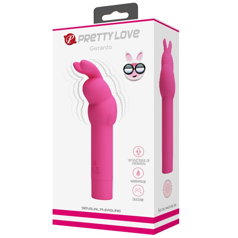 Δονητής Σιλικόνης Pretty Love - Gerardo Fuschia Rabbit
