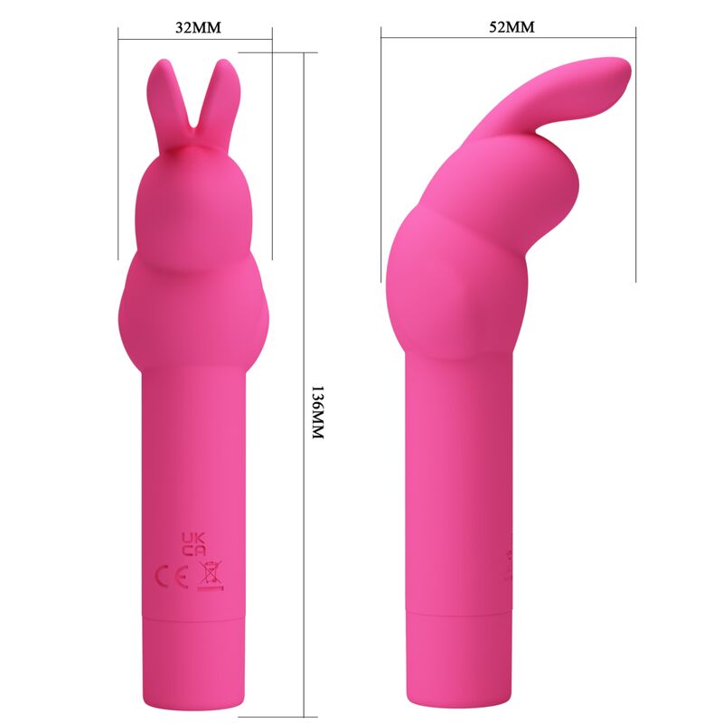 Δονητής Σιλικόνης Pretty Love - Gerardo Fuschia Rabbit