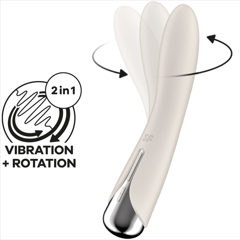 SATISFYER - SPINNING VIBE 1 ΜΠΕΖ ΠΕΡΙΣΤΡΕΦΟΜΕΝΟΣ ΔΟΝΗΤΗΣ G-SPOT