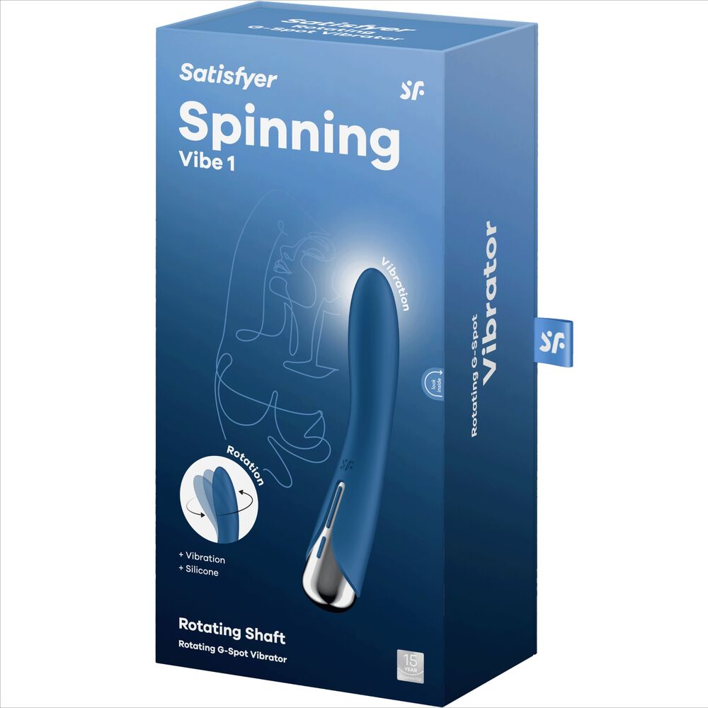 SATISFYER - SPINNING VIBE 1 G-SPOT ΜΠΛΕ ΠΕΡΙΣΤΡΕΦΟΜΕΝΟΣ ΔΟΝΗΤΗΣ
