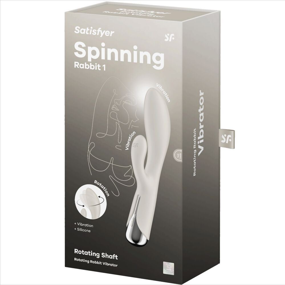 SATISFYER - SPINNING RABBIT 1 ΔΙΕΓΕΡΣΗ ΚΛΕΙΤΟΡΙΔΑΣ ΚΑΙ ΣΗΜΕΙΟΥ G ΜΠΕΖ