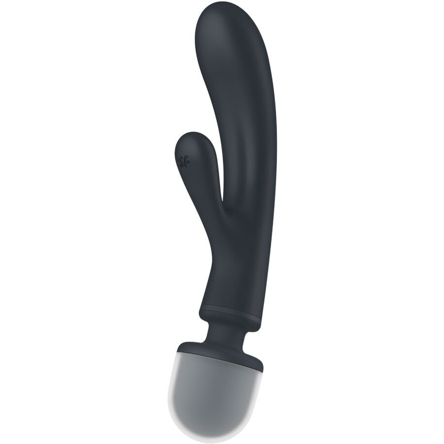 SATISFYER - ΔΟΝΗΤΗΣ ΜΑΣΑΖ TRIPLE LOVER RABBIT ΓΚΡΙ